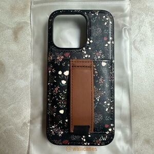 Walli Floral Black iPhone 14 Pro Case